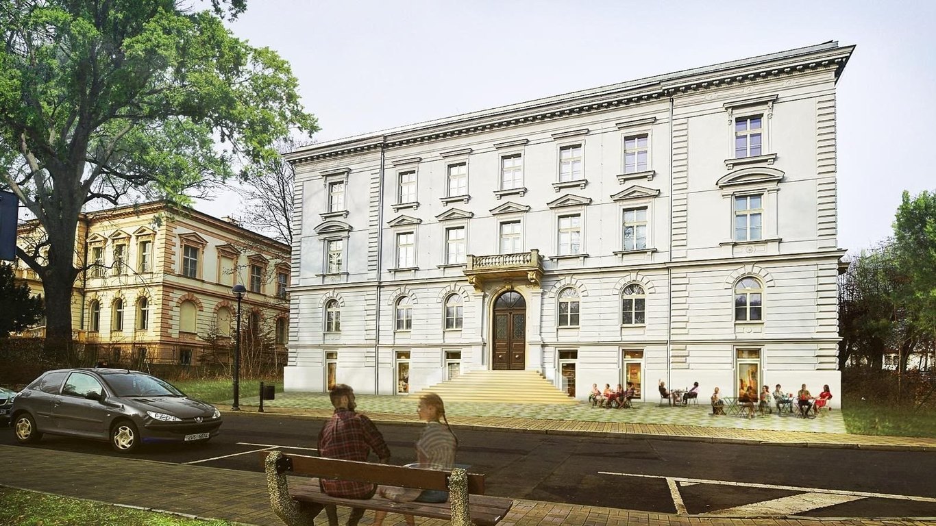 Villa Augusta po rekonstrukci – vizualizace